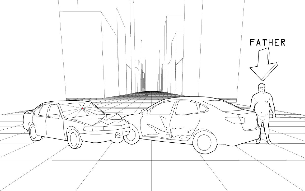 Figure 7: A conflict on the road.