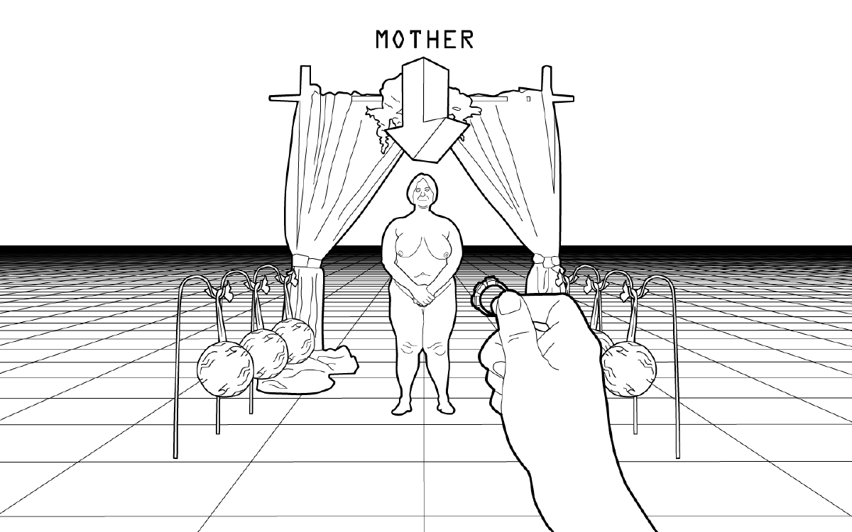 Figure 13: The user seduces the virtual mother.